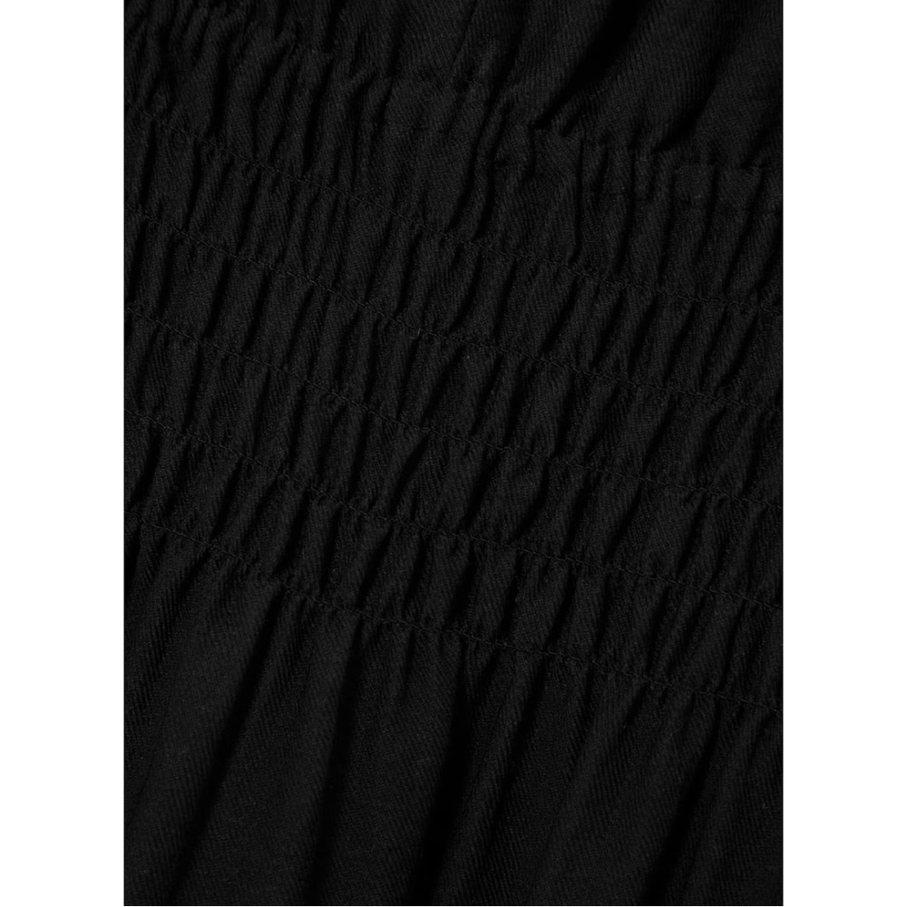 Vince Black Smocked Tiered Midi Dress plus 1X - Picture 3 of 13